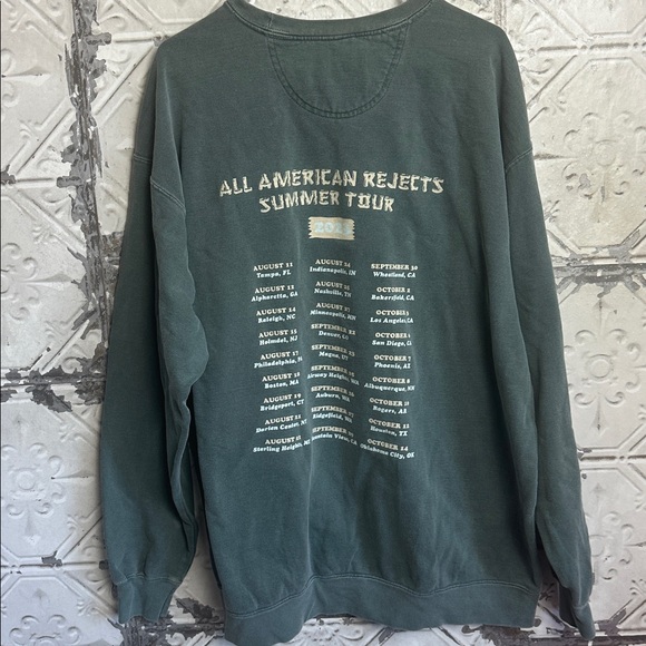 All American rejects band 2023 comfort  Colors sweatshirt Dark Green - Picture 3 of 3